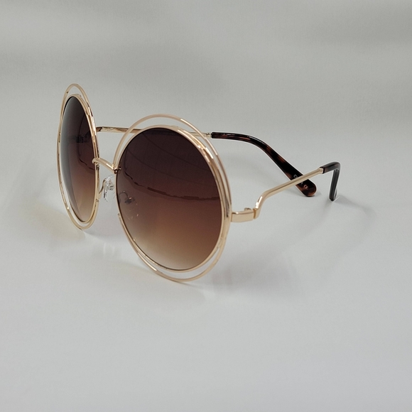 Oversized Women's Fashion Sunglasses Vintage Style Shades - Picture 2 of 2